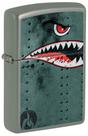 Encendedor Zippo con diseño de avión de combate y dientes de tiburón modelo Sage 81482 Encendedor Zippo con diseño de avión de combate y dientes de tiburón modelo Sage 81482