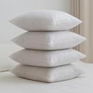 Enchimento Almofada Refil 50X50 Fibra Siliconada Kit 4 und