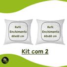 Enchimento Almofada Refil 60x60 2 Unidade