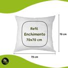 Enchimento Almofada Refil 70x70 Silicone 1 Unidade