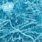 Enchimento de trituração de papel cortado enrugado Corlcol 1 kg azul claro