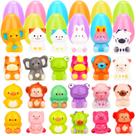 Enchimentos de ovos de Páscoa Gralima Animal Squishy Toys, pacote com 24
