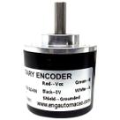 Encoder incremental 360 pulsos canal ab npn coletor aberto eixo 6mm 5-24vdc
