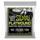 Encordoamento 50-105 baixo 4 cordas flatwound ernie ball