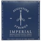 Encordoamento Augustine Imperial Blue para Violão de Nylon em Tensão Média (Cordas Agudas) e Pesada (Cordas Graves).