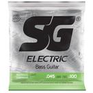 Encordoamento baixo 4 cordas 045 SG jogo corda Light
