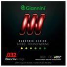 Encordoamento baixo 6 cordas giannini 032-135 nikel round wound