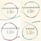 Encordoamento Cordas Sintéticas M Calixto Cello Violoncelo 4,4 Núcleo Sintético Fixação nó e bola Encordoamento Cordas Sintéticas M Calixto Cello Violoncelo 4,4 Núcleo Sintético Fixação nó e bola