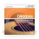 Encordoamento daddario violao aco 010 ej15 phosphor bronze