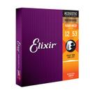 Encordoamento elixir 012 light phosphor bronze p/violao aco 16052 (i-6 / 19)
