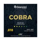 Encordoamento giannini ca82xl bronze 80/20 violao extra light 0.010