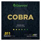 Encordoamento giannini violão bronze 80/20 super light 011 ca82sl