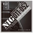 Encordoamento Guitarra Níquel Nig N-61.011” + Palheta Brinde PRN61L