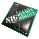 Encordoamento NIG 12-53 Violão Aço Bronze 85/15 + corda extra + palheta