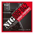Encordoamento Nig N63 Guitarra 009/042 Tradicional + Mi Encordoamento Nig N63 Guitarra 009/042 Tradicional + Mi