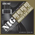 Encordoamento para guitarra nig flat lisa 010/048 nfr810