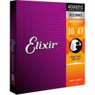 Encordoamento Para Violão .010 Extra Light Bronze Nanoweb 11002 Elixir