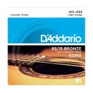 Encordoamento Para Violão D'ddario Aço EZ910 .011