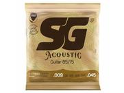Encordoamento para Violão SG Strings Aço 009 Bronze Encordoamento para Violão SG Strings Aço 009 Bronze