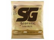 Encordoamento para Violão SG Strings Aço 010 Bronze Encordoamento para Violão SG Strings Aço 010 Bronze