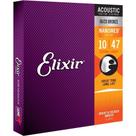 Encordoamento Profissional Elixir .010 Extra Light Bronze 80/20 Nanoweb para Violão Aço 11002