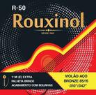 Encordoamento Rouxinol R-50 Para Violão de Aço Modelo Bronze 85/15 - Calibre .010 - .042