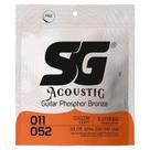 Encordoamento sg violao 011 bronze fosforo 0.011 - 0.052