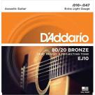Encordoamento Violão Aço .010-.047 80/20 Bronze EJ10-B D Add Encordoamento Violão Aço .010-.047 80/20 Bronze EJ10-B D Add