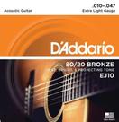 Encordoamento Violão Aço .010-.047 D'addario - EJ10-B