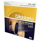Encordoamento Violão Aço 12-56 D'Addario Bronze 80/20 EJ14 Encordoamento Violão Aço 12-56 D'Addario Bronze 80/20 EJ14