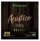 Encordoamento Violão Aço 12 Cordas .010 Bronze - Giannini