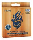 Encordoamento Violão Aço Solez 011 Slatb11 Bronze 85/15 Dlp
