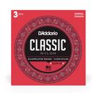 Encordoamento Violão Nylon Média DAddario Cristal Prata Pack Com 3 Jogos EJ27N-3D