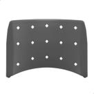 Encosto Secretária Plástico Preto Ergonômico Cadeira Iso Empilhavel