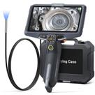 Endoscópio Industrial Ultra Fino Teslong 3,9mm com Luzes, Tela IPS de 6" e Cabo Flexível Impermeável de 1,5m para Inspeção Automotiva com Bateria de 6000mAh
