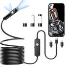 Endoscópio PAPIBLU 1920P HD Boroscópio 5m com 8 LED iPhone Android