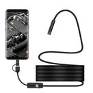 Endoscópio para Notebook e Celular com Uvc Plug Tipo C Usb e V8 2M Cabo a Prova Dágua 7mm Diâmetro
