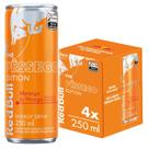 Energético Red Bull Morango e Pêssego 250ml 4 Unidades