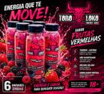 Energético Toro Loko Frutas Vermelhas 240ml Não gaseificado Kit 6 Unidades Energy Juice Original