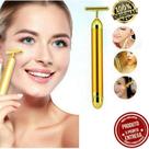Energy Beauty Bar Massageador de Rosto para Acordar a Pele de Manhã Barra Dourada 24k Vibratória Top