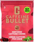 Energy Chews Caffeine Bullet Mint 40 unidades de 100 mg por porção