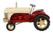 Enfeite Agro Agronegócio Miniatura Trator Retrô - 28cm