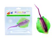 Enfeite Arraia Manta Verde Maxxi Aquários Decoração 112G