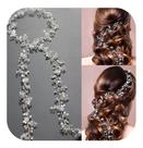 Enfeite Arranjo Cabelo 50cm Noiva Debutante Fio Strass