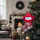 Enfeite Árvore De Natal Boneco De Neve Bota Papai Noel Decoração Festiva Natalina Enfeite Árvore De Natal Boneco De Neve Bota Papai Noel Decoração Festiva Natalina