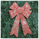 Enfeite árvore Natal Laço Arabesco Com Veludo 30 Cm Enfeite árvore Natal Laço Arabesco Com Veludo 30 Cm