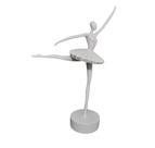 Enfeite Bailarina Dançando Ceramica Branca Formosa