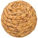 Enfeite Bola De Fibra Natural Bege 10 Cm