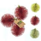Enfeite Bola Decorativa Glitter 8 Cm para Árvore de Natal 3 Un