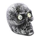 Enfeite cranio decorativo eletronico com luz e som halloween